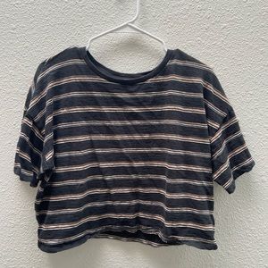 American Eagle striped crop top